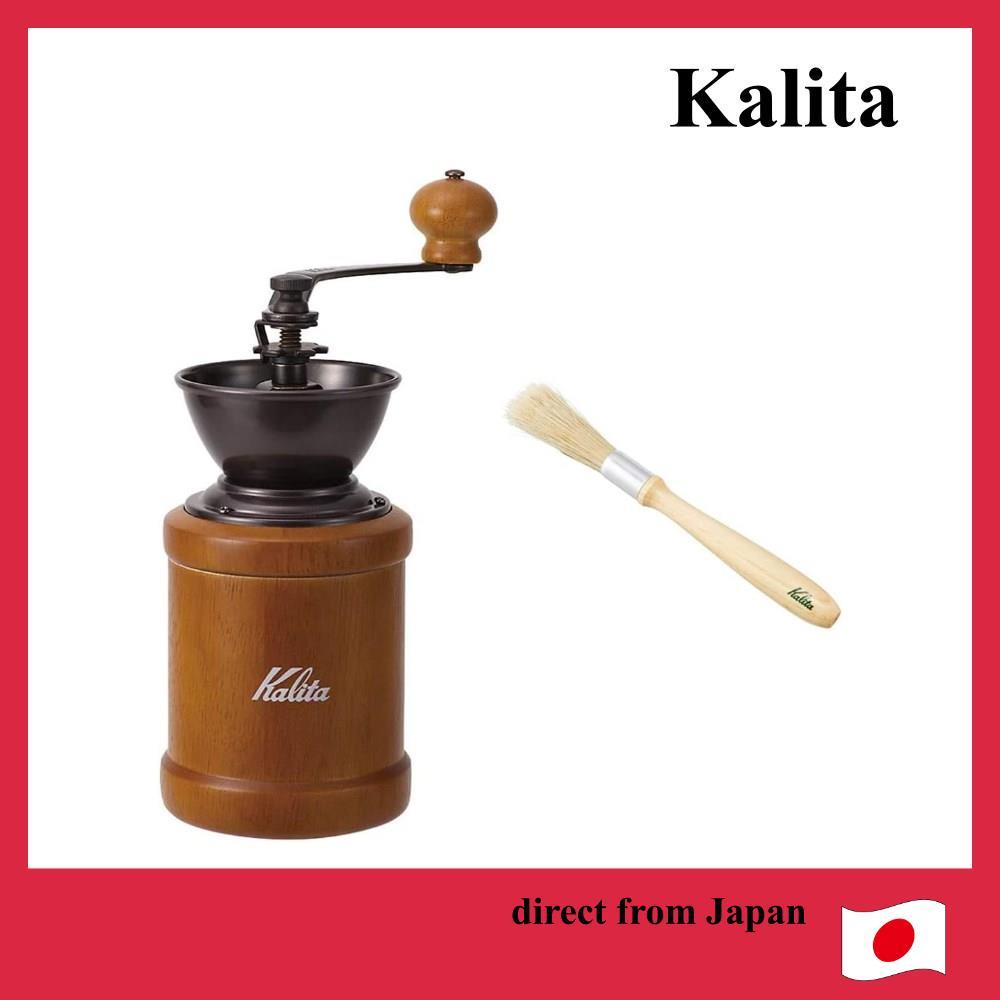 Kalita Coffee Mill เครื่องบดกาแฟด้วยมือ KH-3AM+ชุดแปรงทำความสะอาด เครื่องบดกาแฟ [ส่งตรงจากญี่ปุ่น]