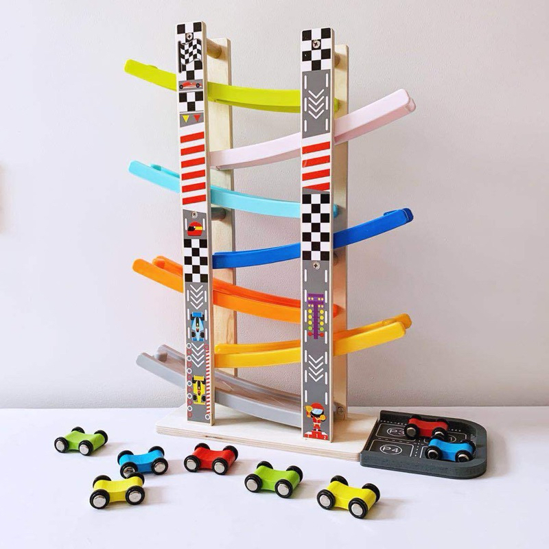 Babytime รถแข่ง รถสไลด์ slide car ของเล่นไม้ เสริมพัฒนาการ มอนเตซีรี่ montessori [[ส่งจากไทย]] ราคา ถูกที่สุด ดีลบีเคเค แกลเลอรีภาพที่ 2
