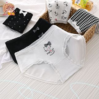 annacny กางเกงชั้นในแฟชั่น กางเกงชั้นใน พิมพ์ลายการ์ตูนน้องแ…