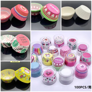 [ถูกที่สุด!] ถ้วยจีบ 3219 แพ็คละ 100 ใบ ถ้วยคัพเค้ก มัฟฟิน ฐาน 5 ซม.