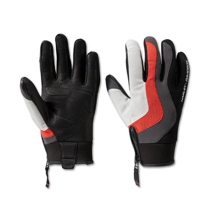 ถุงมือ Harley-Davidson ลิขสิทธิ์แท้ Men's Dyna Knit Mixed Media Gloves
