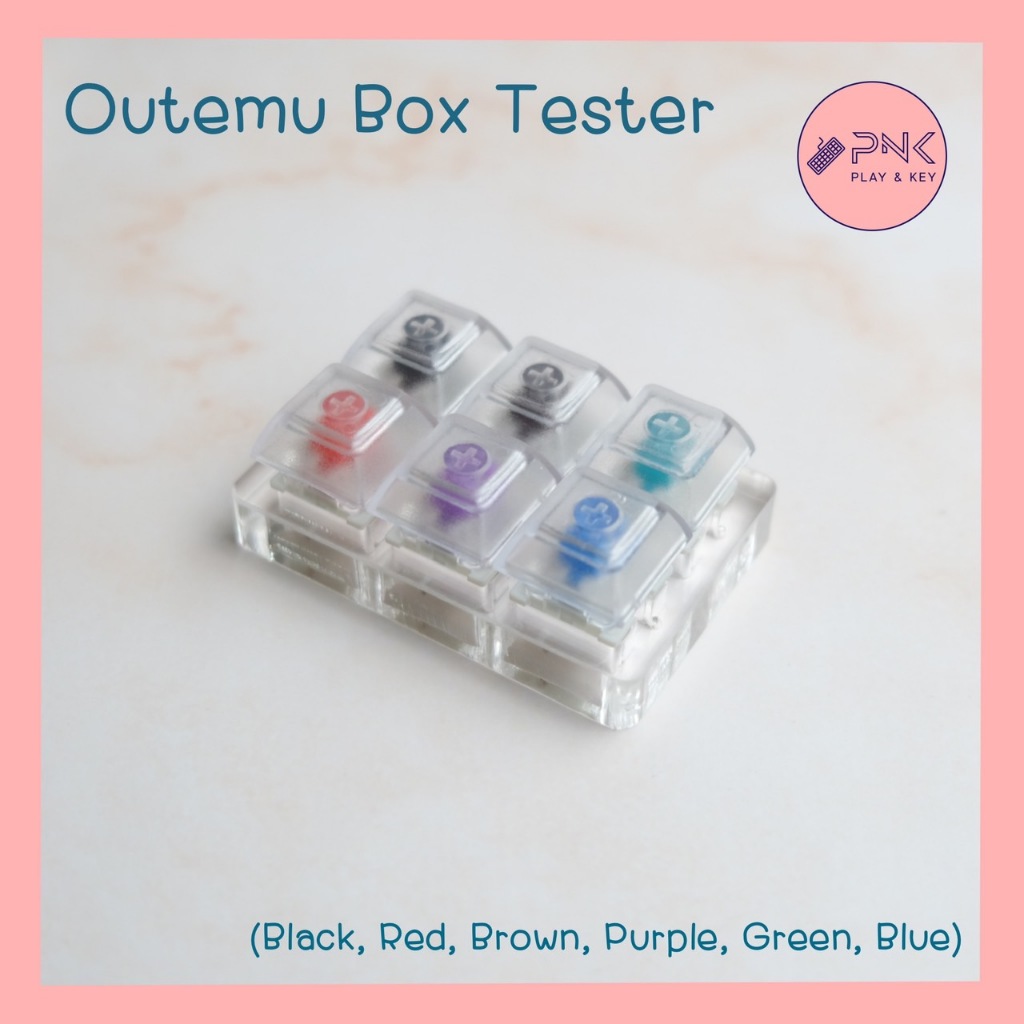 เซ็ตทดลอง 12 Keys, 6 Keys Outemu Switch Tester เซ็ตสวิตซ์ 12 สี และ 6 สี (box) พร้อมคีย์แคป