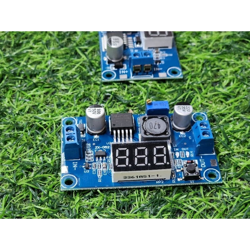 step down LM2596 DC-DCพร้อมจอโวลต์มิเตอร์ LED Adjustable Buck Converter ตัวควบคุมแรงดันไฟฟ้า แบบปรับได้ - รูปที่ 3