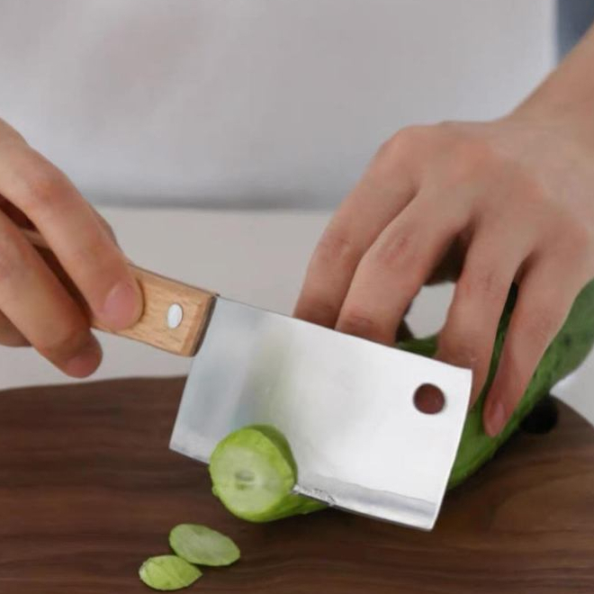 มีดเล็ก หั่นผลไม้ ผัก เนื้อ อีโต้จิ๋ว mini ด้ามไม้ Mini Kitchen Knife