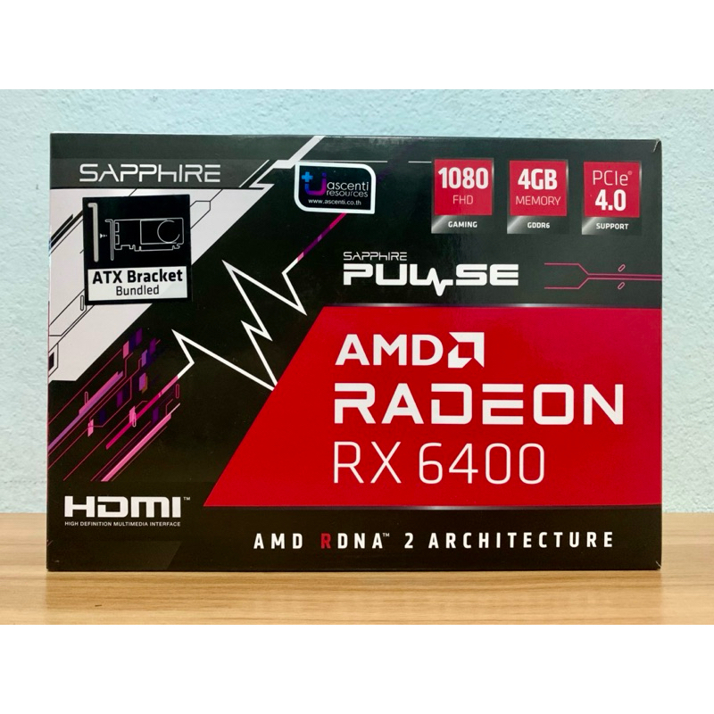 Sapphire RX 6400 4GB Low Profile ( ประกันยาว )