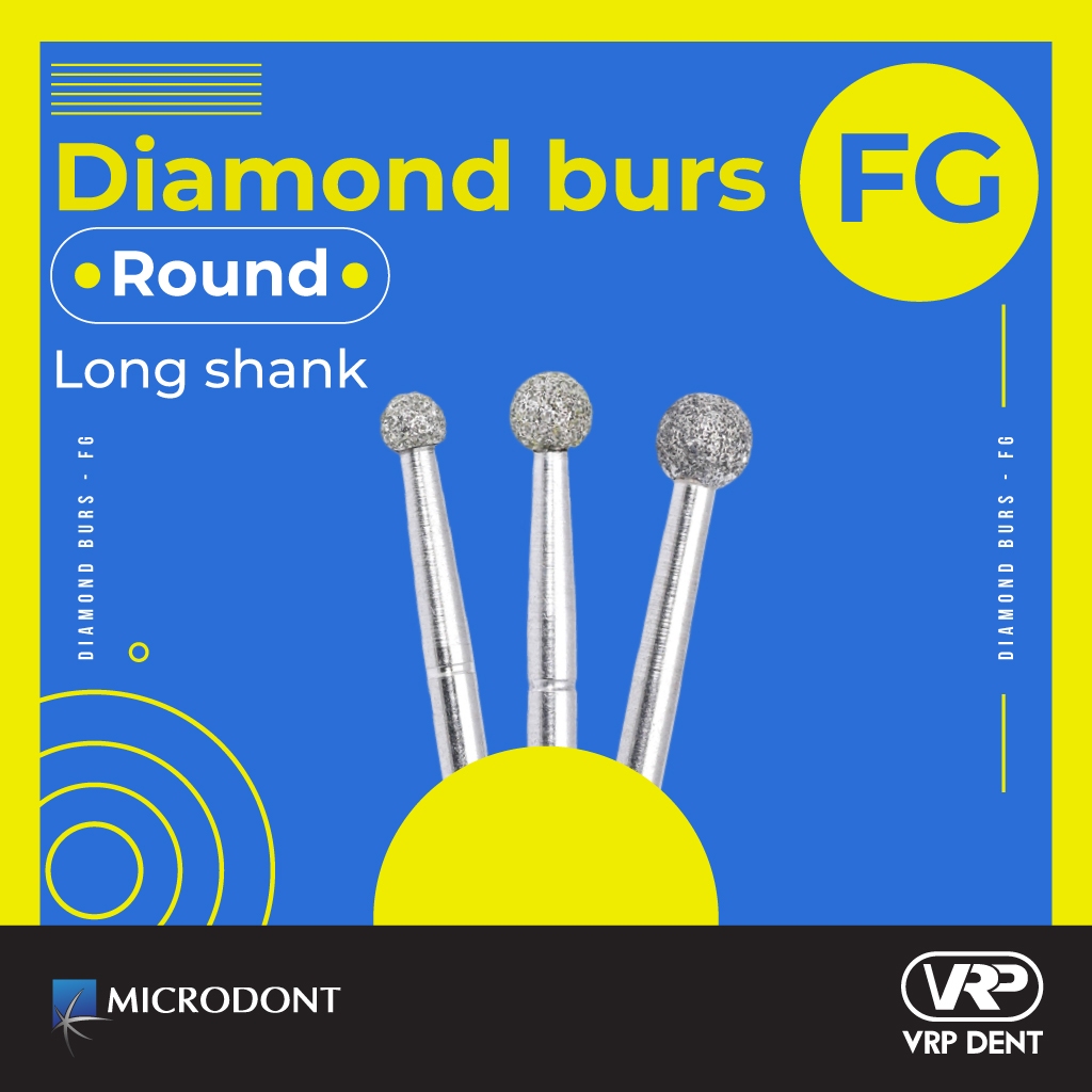 Diamond burs - FG Round Long Shank 1 pc. MI-301XHL