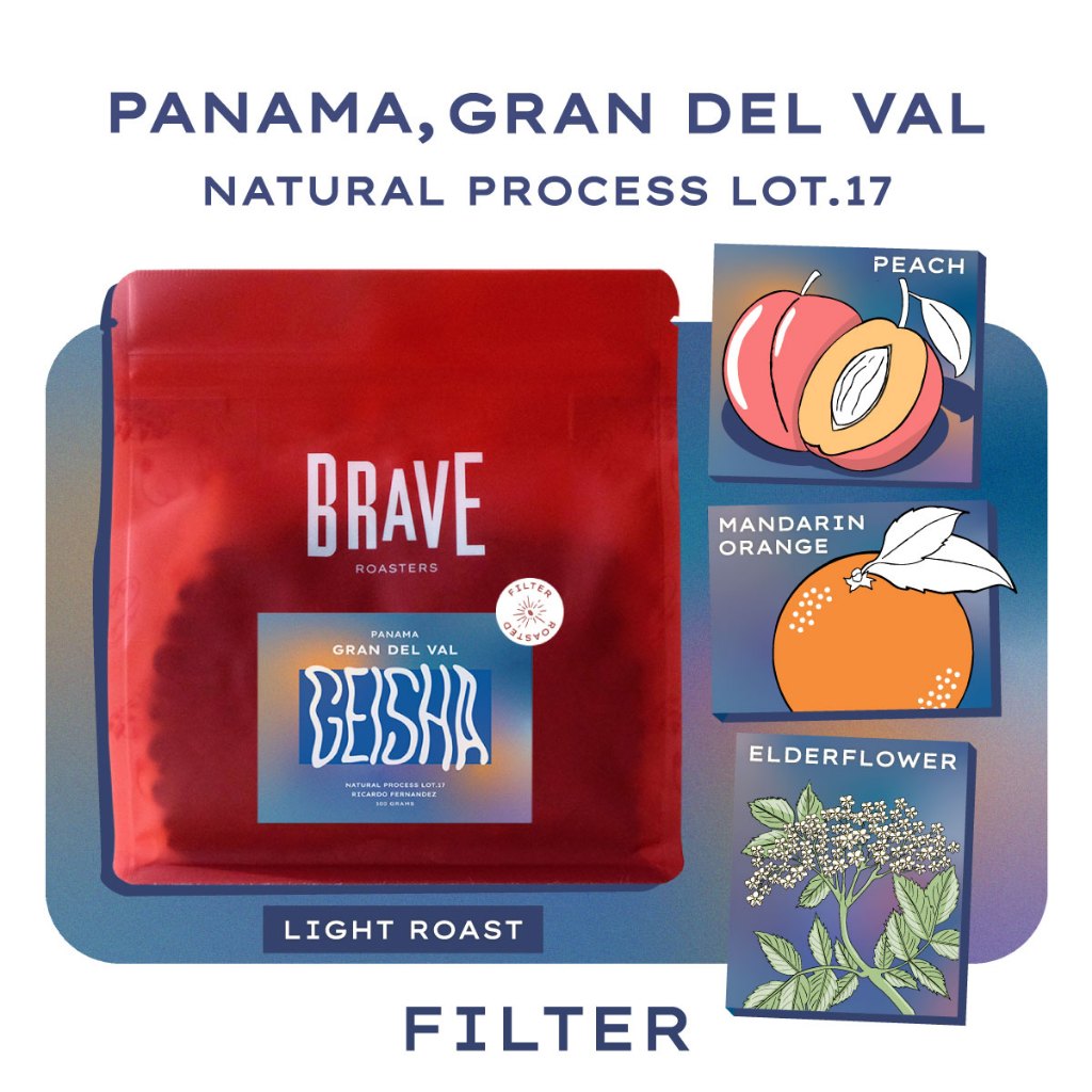 *PRE-ORDER* Panama Gran Del Val Geisha Natural Lot.17, 100g. *delivery every Friday*