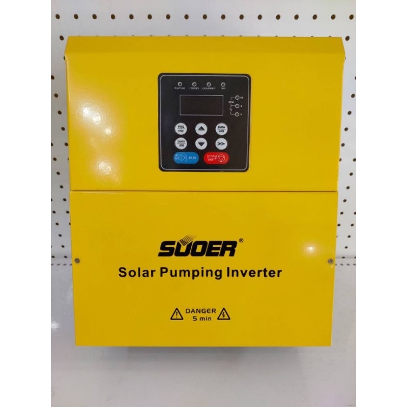 Suoer Solar Pump Inverter ซูเออร์อินเวอร์เตอร์ปั๊มน้ำ 3 เฟส 380V **สามารถตั้งค่าให้ใช้แบบ 1 เฟส 220V และ 3 เฟส 220V**