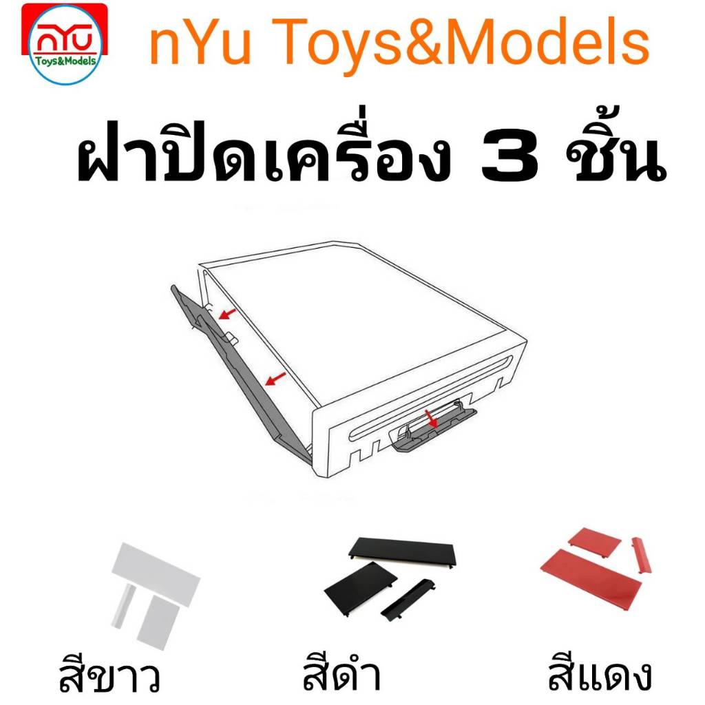 Wii ฝาปิดเครื่อง 1 ชุด 3 ชิ้น งานเทียบ ของใหม่ ในซีน