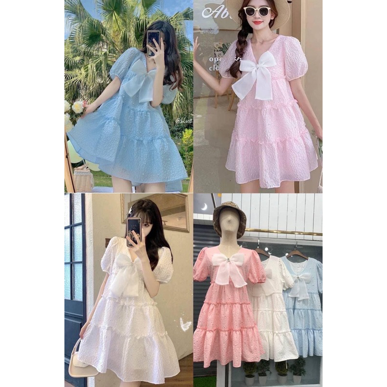 มินิเดรสน่ารักผ้าลัคชูT41