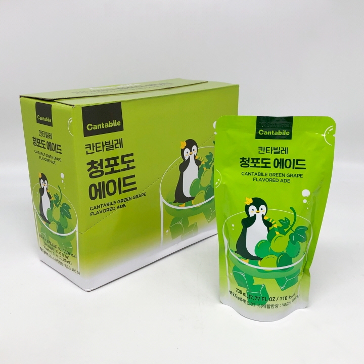 สำเร็จรูปพร้อมดื่ม น้ำถุงเกาหลี 230ML รสบลูเบอร์รี่ พีช องุ่น น้ำผลไม้ซองเกาหลี 칸타빌레 ราคา ถูกที่สุด ดีลบีเคเค แกลเลอรีภาพที่ 2