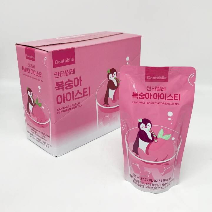 สำเร็จรูปพร้อมดื่ม น้ำถุงเกาหลี 230ML รสบลูเบอร์รี่ พีช องุ่น น้ำผลไม้ซองเกาหลี 칸타빌레 ราคา ถูกที่สุด ดีลบีเคเค แกลเลอรีภาพที่ 3