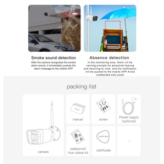 Vstarcam CS58 ความละเอียด 3MP กล้องวงจรปิดไร้สาย Outdoor IP Camera กล้องนอกบ้าน ภาพสี มีAI+