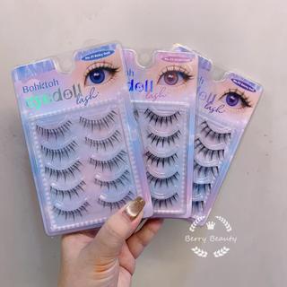 ขนตาปลอม ขนตาปลอมเกาหลี 5 คู่ ขนตาปลอมแบบจับช่อสำเร็จ ขนตาปลอม Bohktoh eyedoll