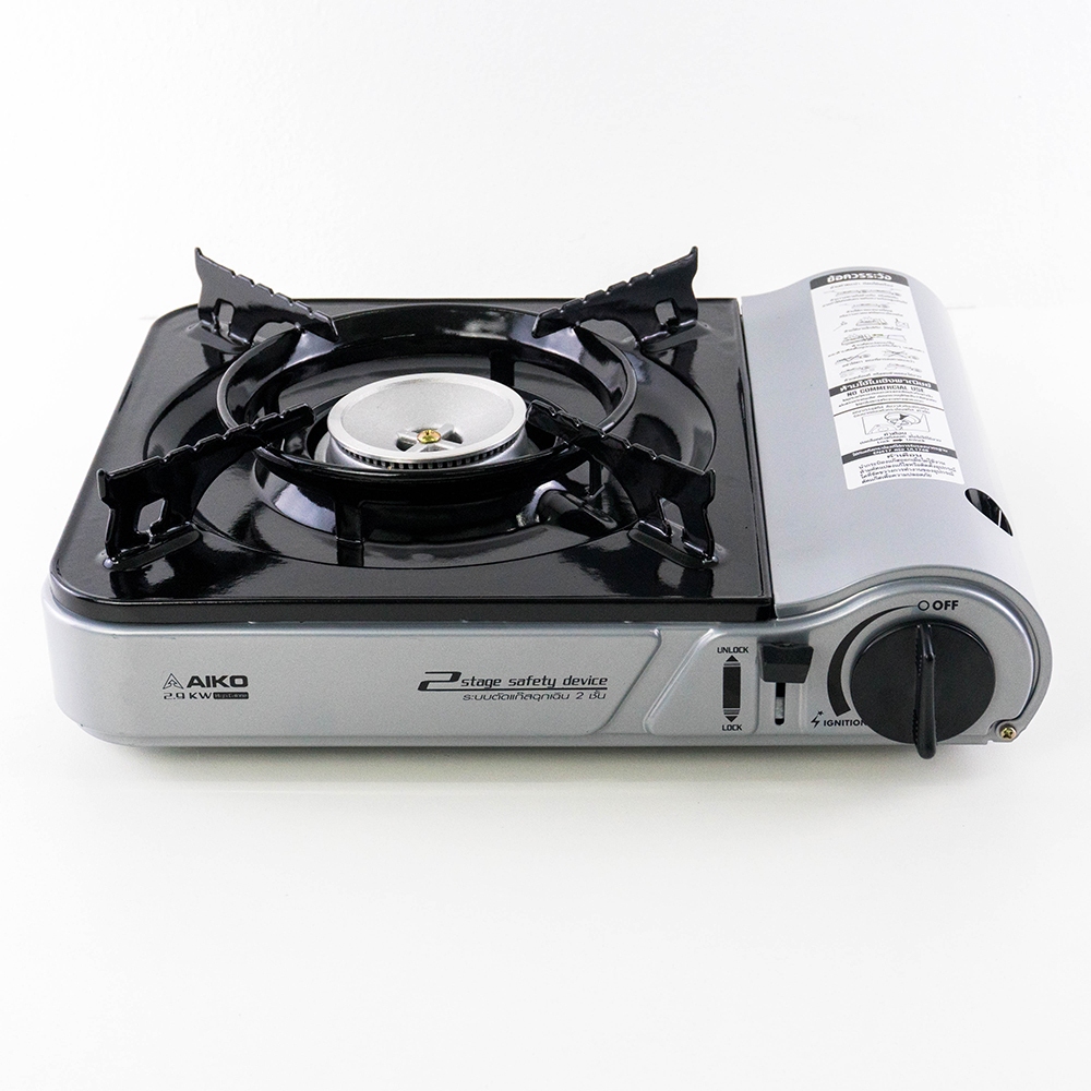 AIKO CI-153 เตาแก๊สปิคนิค 2.9 kw ตัวเหล็กพ่นกันสนิม เตาแก๊สแค้มปิ้ง เตาแก๊ส เตาแก๊สพกพา ราคา ถูกที่สุด ดีลบีเคเค แกลเลอรีภาพที่ 8