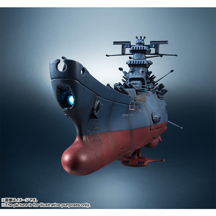 Bandai SPIRITS โมเดลเรือรบอวกาศ Kikan Taizen Yamato 2202 สเกล 1/2000 6.5 นิ้ว (165 มม.) ทําจาก PC & 