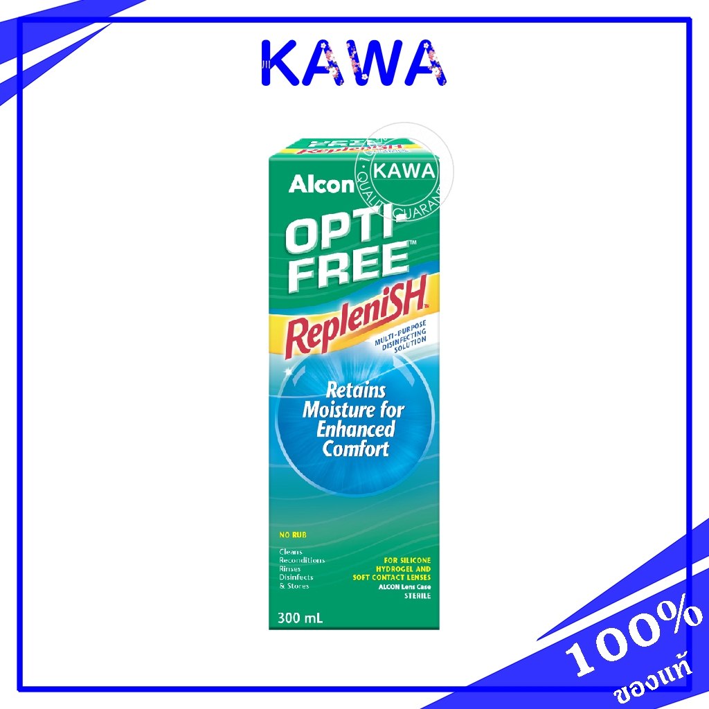Alcon Opti-Free Replenish 300ml น้ำยาล้างคอนแทคเลนส์