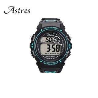 นาฬิกาข้อมือแฟชั่น นาฬิกาดิจิตอล สายซิลิโคน พร้อมไฟ LED