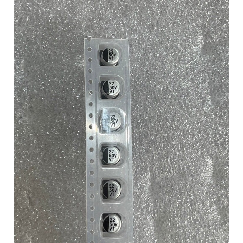 22UF 50V SMD 6.3*5.4 (1ชุด10ตัว)