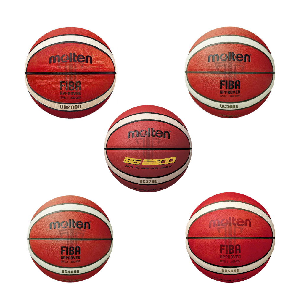Moten BG5000 BG4500 / BG3800 / BG3200 / BG2000 ลูกบาสเกตบอล หนังPU (รุ่นพัฒนาใหม่ Molten) แถมฟรีกระรูดใส่บาสเกตบอล