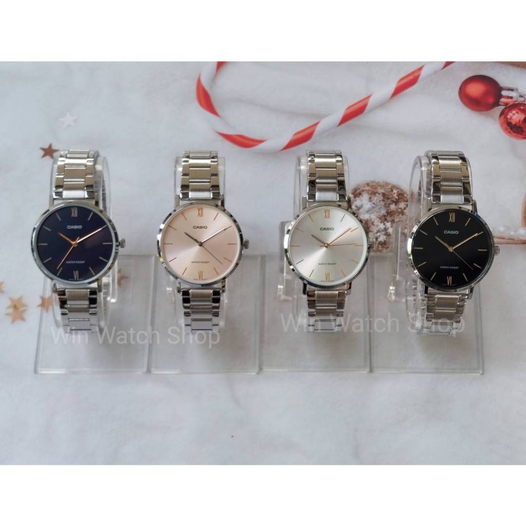 นาฬิกา Casioแท้ รุ่น LTP-VT01D  นาฬิกาผู้หญิงสายสแตนเลส สไตล์เรียบหรู - ของแท้ 100% รับประกันสินค้า1 ปี