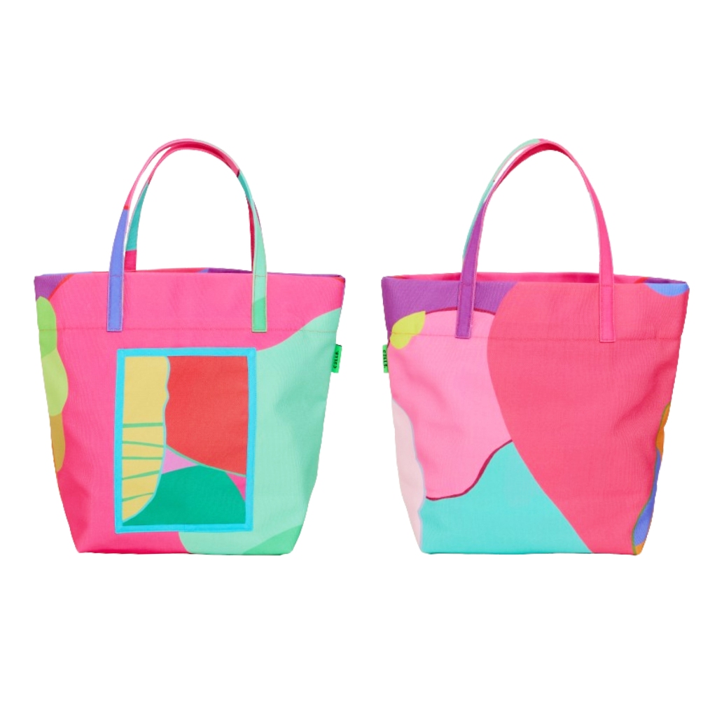 CELLS. กระเป๋าผ้า มีซิป รุ่น Mixed Fruit-Tote-L-002