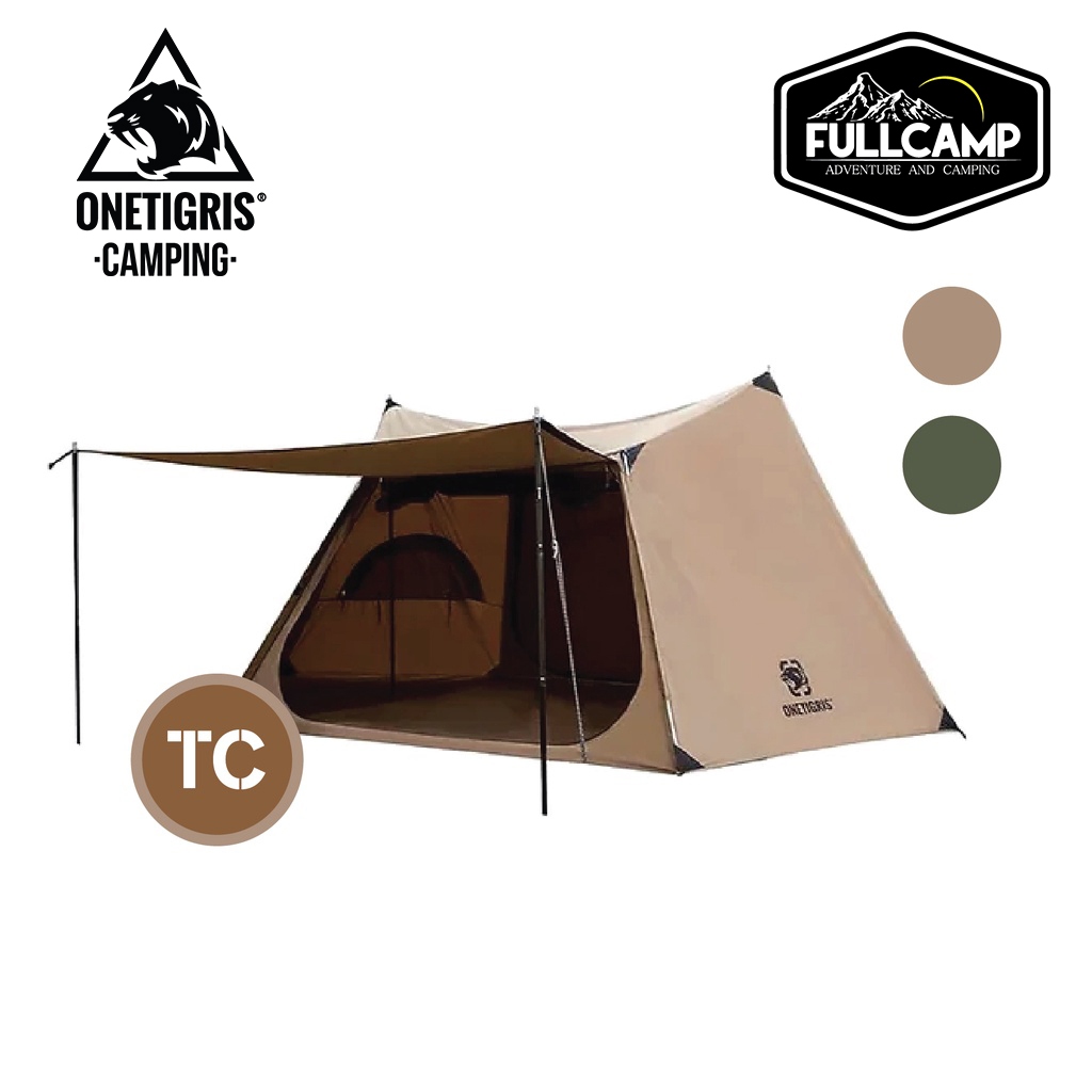 OneTigris Solo Homestead Camping Tent (TC) เต็นท์กำบัง Shelter เต็นท์บุชคราฟ เต็นท์แคมป์ปิ้ง ผ้า TC