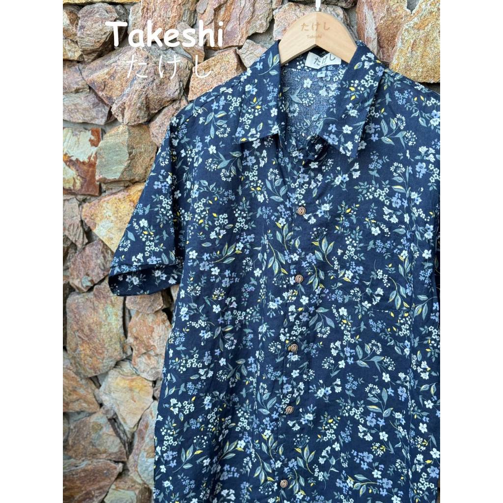 เสื้อเชิ้ตแขนสั้นฮาวาย Takeshi