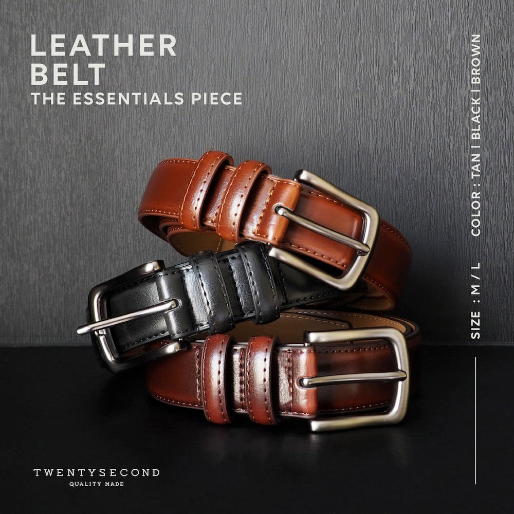 TWENTYSECOND เข็มขัดหนัง Leather Belt 03