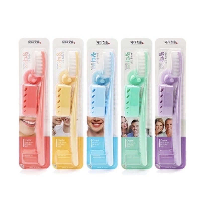 แปรงสีฟัน WANGTA Toothbrush แปรงสีฟันจองกุก 5 สีพาสเทล ขนชาโคล