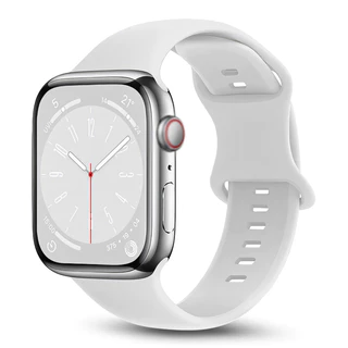 สายรัดซิลิโคนกันน้ำ Series10/11 Ultra 9 8 7 6 SE 4 5 3 21 สายซิลิโคนเหลวสีทึบ iwatch49mm46mm45mm44mm42mm38mm40mm41mm