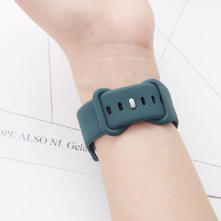สายรัดซิลิโคนกันน้ำ Series10/11 Ultra 9 8 7 6 SE 4 5 3 21 สายซิลิโคนเหลวสีทึบ iwatch49mm46mm45mm44mm42mm38mm40mm41mm