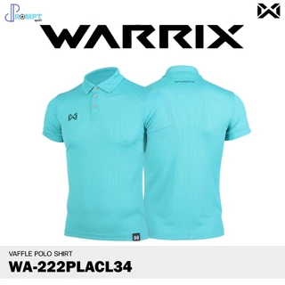 ถูกแทบทุน เสื้อสีพื้น เสื้อโปโลวอริกซ์ WARRIX VAFFLE รุ่น WA-222PLACL34 เสื้อโปโลสีแดง แท้100%