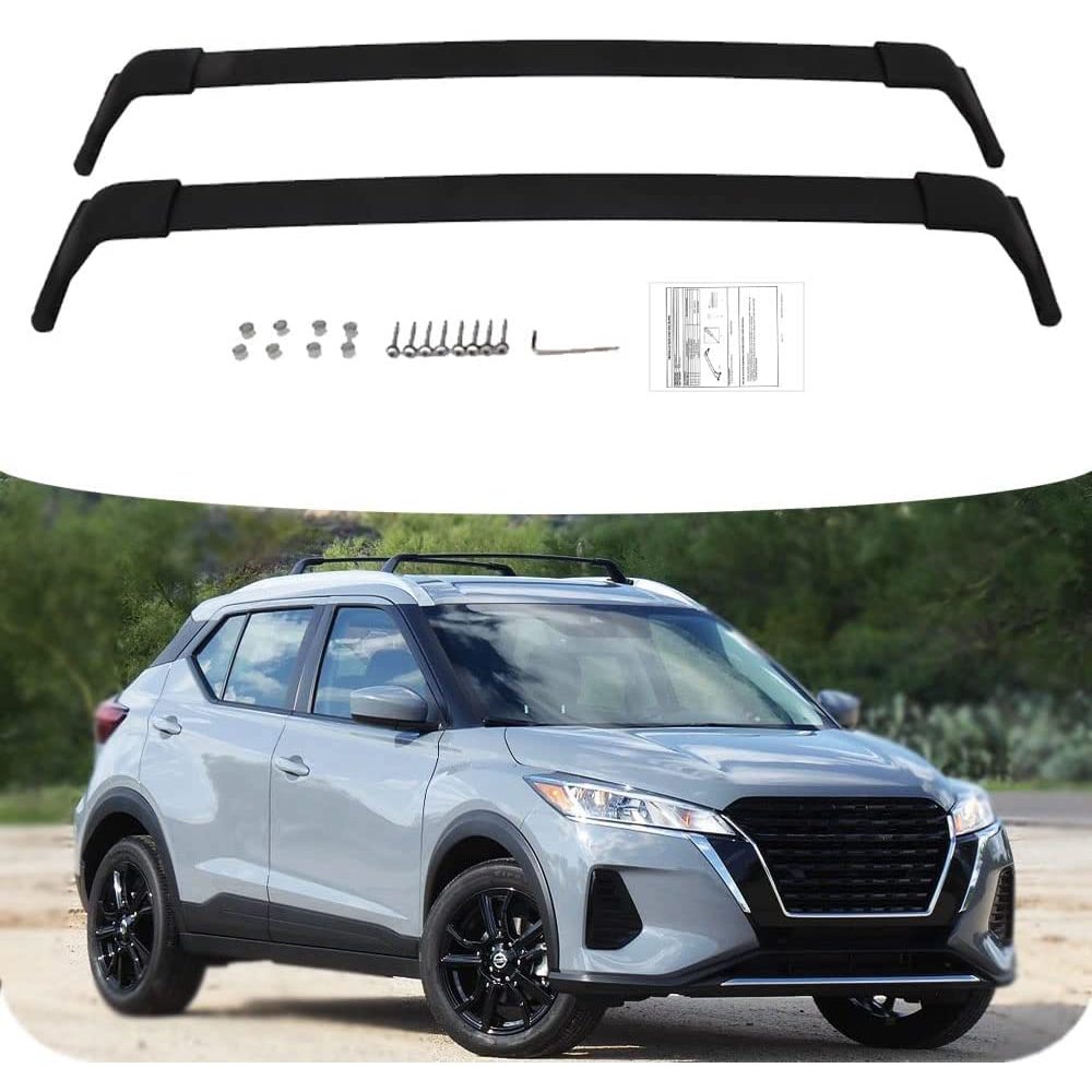 แร็คคานขวางNissan Kicks คานขวางแร็คหลังคาตรงรุ่นไม่เจาะรถ อุปกรณ์ครบพร้อมนำไปติดตั้งได้เลย