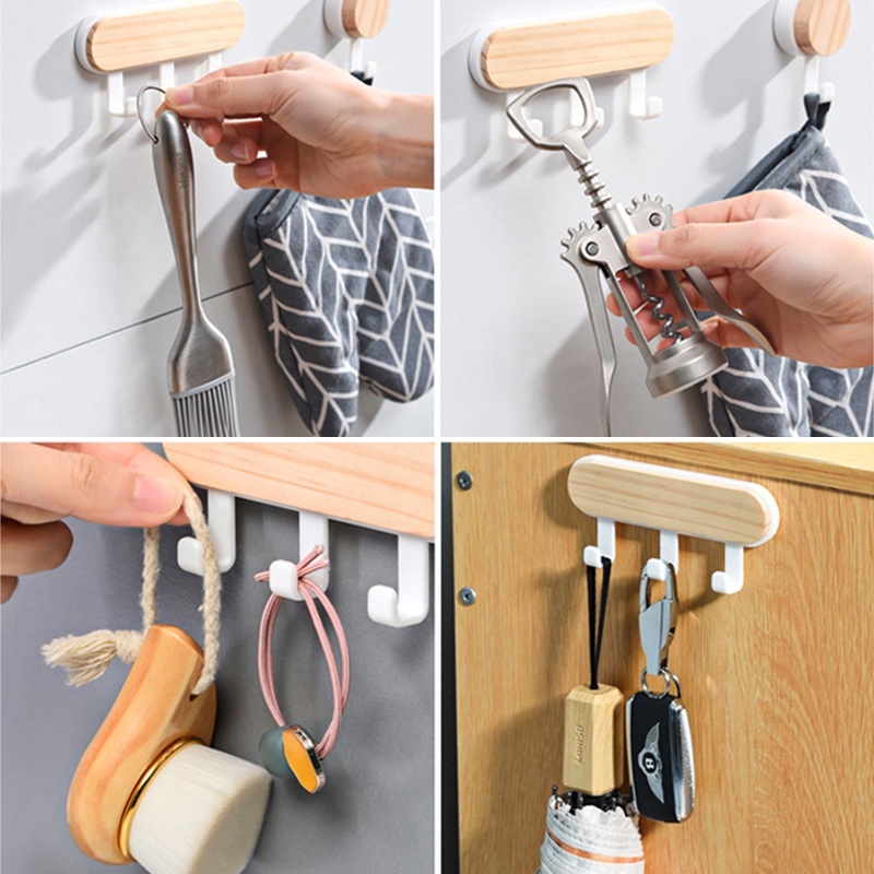 ตะขอแขวนผนัง ที่แขวนอเนกประสงค์ ไม่ต้องเจาะ ติดง่าย - รูปที่ 5