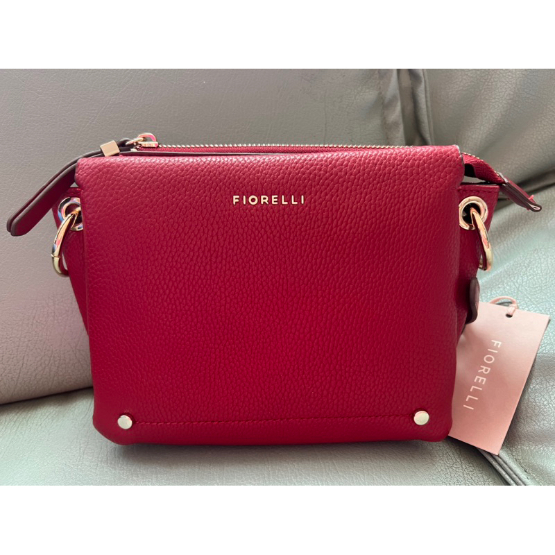 Fiorelli UK กระเป๋าหนัง crossbody สีแดง จากอังกฤษ ใหม่เอี่ยม
