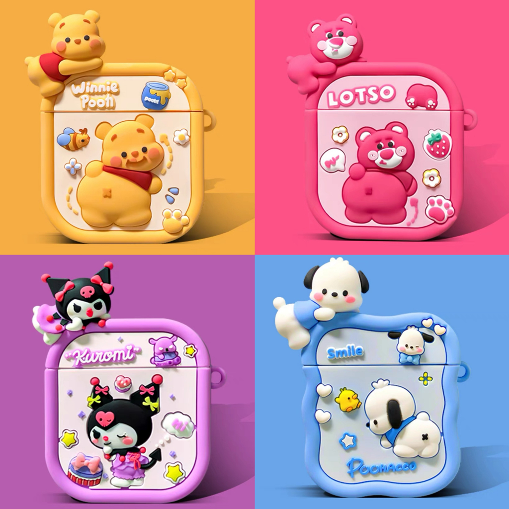 เคส 1/2 TWS i9s/i11/i12/i13(ใช้ด้วยกัน) i12 ใช้ด้วยกัน ลายสวยมาก สำหรับ Airpods 3 AirPodsPro Pro