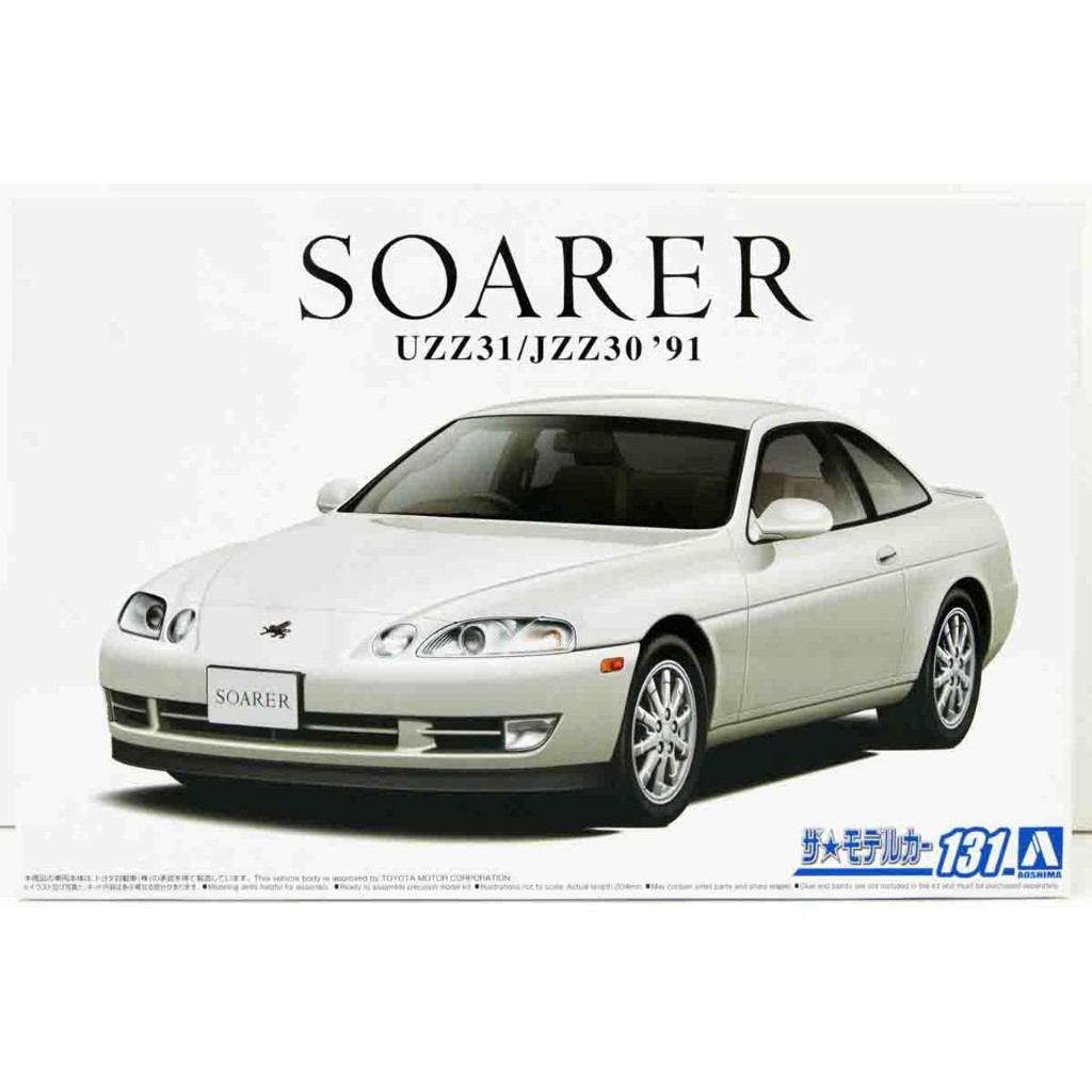 โมเดลรถประกอบ Aoshima 1/24 MC131 TOYOTA JZZ30 SOARER 2.5GT-TWINTURBO L '91