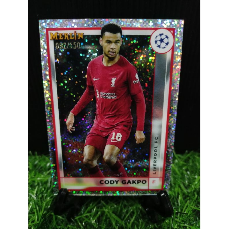 2022 Merlin UEFA Club Competitions Speckle 092/150 Cody Gakpo Rookie Liverpool FC