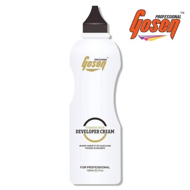 (1,000ml) ไฮโดรเจนโกเซ็น 1%, 3%, 6%, 9%, 12% Gosen Developer Cream ไฮโดรเจนGosen ผสมผงฟอก ผสมสี สูตรปกติ/สูตรเย็น