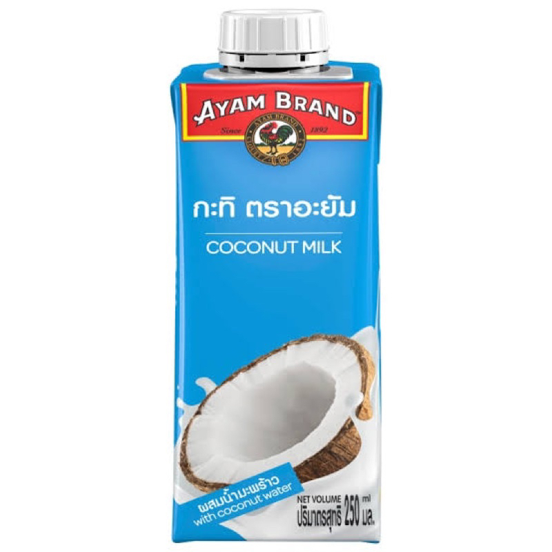 ct.Ayum กะทิ ผสมน้ำมะพร้าว 250 มล. coconut milk with coconut juice