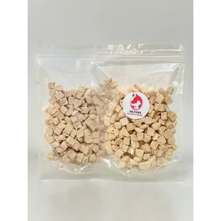 MR.Paws อกไก่แบบเต๋าสีขาว fz [100 กรัม] [1 ซอง] อกไก่ฟรีซดราย อาหารสุนัข ขนมหมา ขนมแมว โปรตีนสูง Freeze Dried Chicken