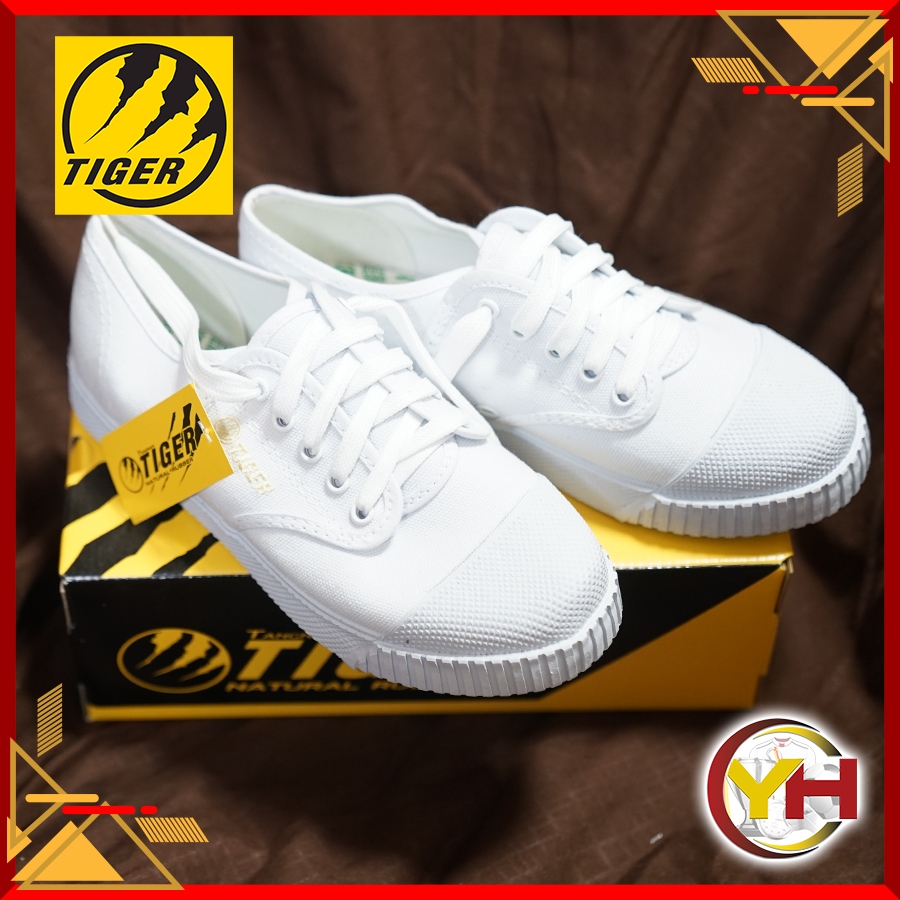 รองเท้าผ้าใบ Tiger 205 พื้นสีเขียว รองเท้านักเรียน สีน้ำตาล/ขาว/ดำ แบรนด์ Chappy พร้อมส่งของแท้ 100% - รูปที่ 7