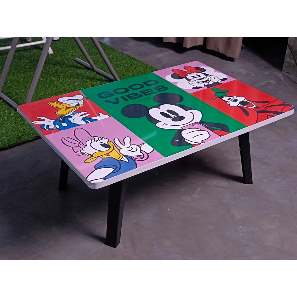โต๊ะญี่ปุ่นพับได้ 40x60 ซม. ลาย MICKEY โต๊ะพับญี่ปุ่น แถมฟรี! 🎉ลูกบอลชายหาด คละแบบ มูลค่า 59.- (1 ลูก)