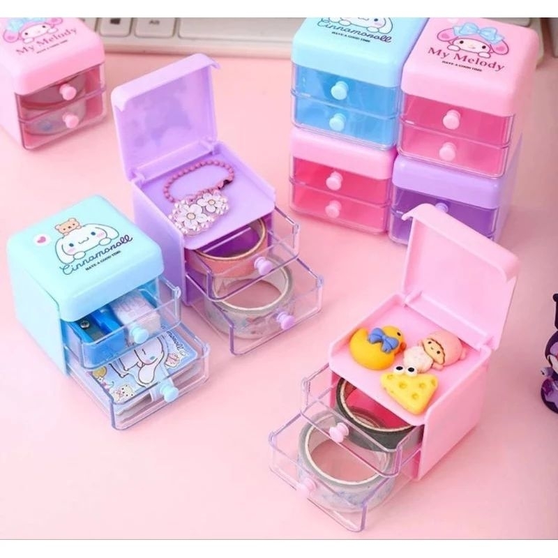 💖พร้อมส่ง💖ใน🇹🇭ลิ้นชักซานริโอ ลิ้นชักจิ๋ว คุโรมิ ชินนาม่อน มายเมโลดี้ คิดตี้