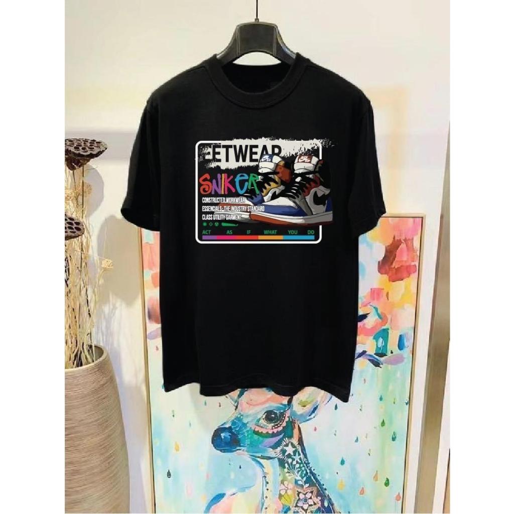เสื้อCotton100% สกรีนแบบดิจิตอล เนื้อผ้าหนานุ่ม F178-แขนสั้น