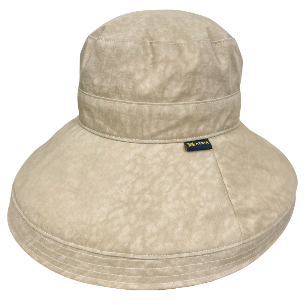 ATIPA Sand Brown Modern Queen Hat (waterproof) หมวกปีกกว้างพิเศษกันน้ำได้ ป้องกันแดด