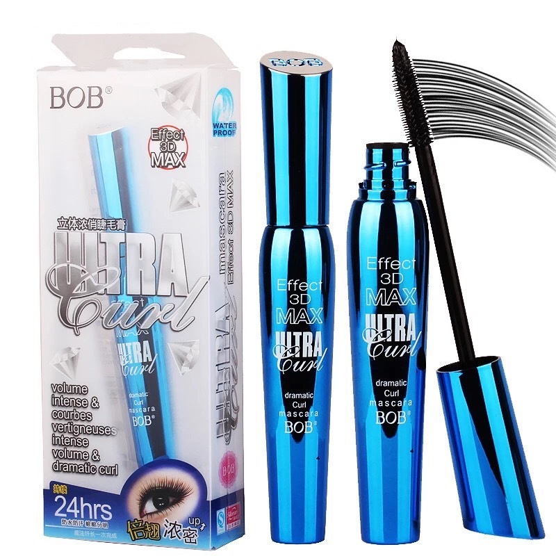 BOB eyelashes มาสคาร่าฟ้า ปัดขนตา ยิ่งปัดยิ่งยาว เพิ่มใยขนตา หนาขึ้น กันน้ำกันเหงื่อ