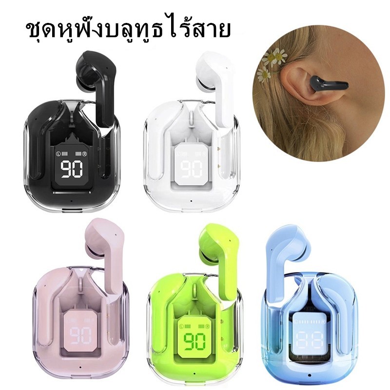 หูฟังบลูทูธไร้สาย หูฟังลูทูธ หูฟังTWS กันน้ำIPX5 เสียงดีมาก มินิน่ารัก มีไมโครโฟน บลูทูธเวอร์ชัน5.3ล่าสุ รุ่น B16
