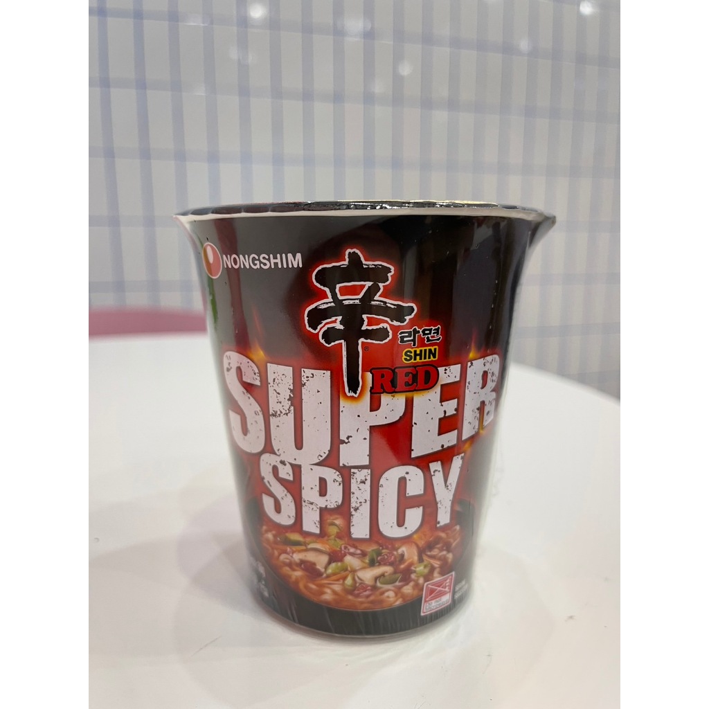 มาม่าเกาหลี ชินรามยอน เรด รส เผ็ดมาก ชนิดถ้วย -Nongshin Shin Ramen Red Super Spicy Cup 68g